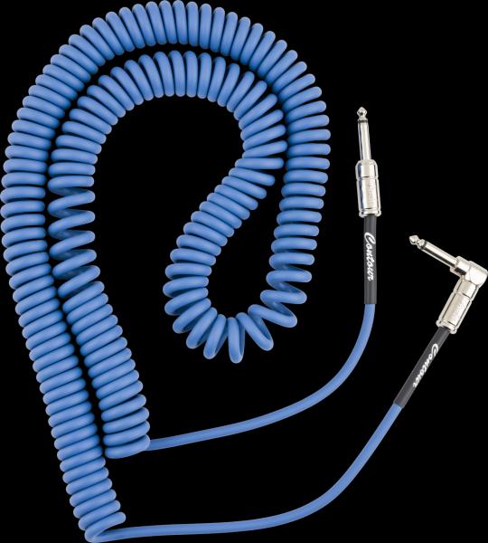 Fender Contour™ 30' Coiled Cable, Lake Placid Blue