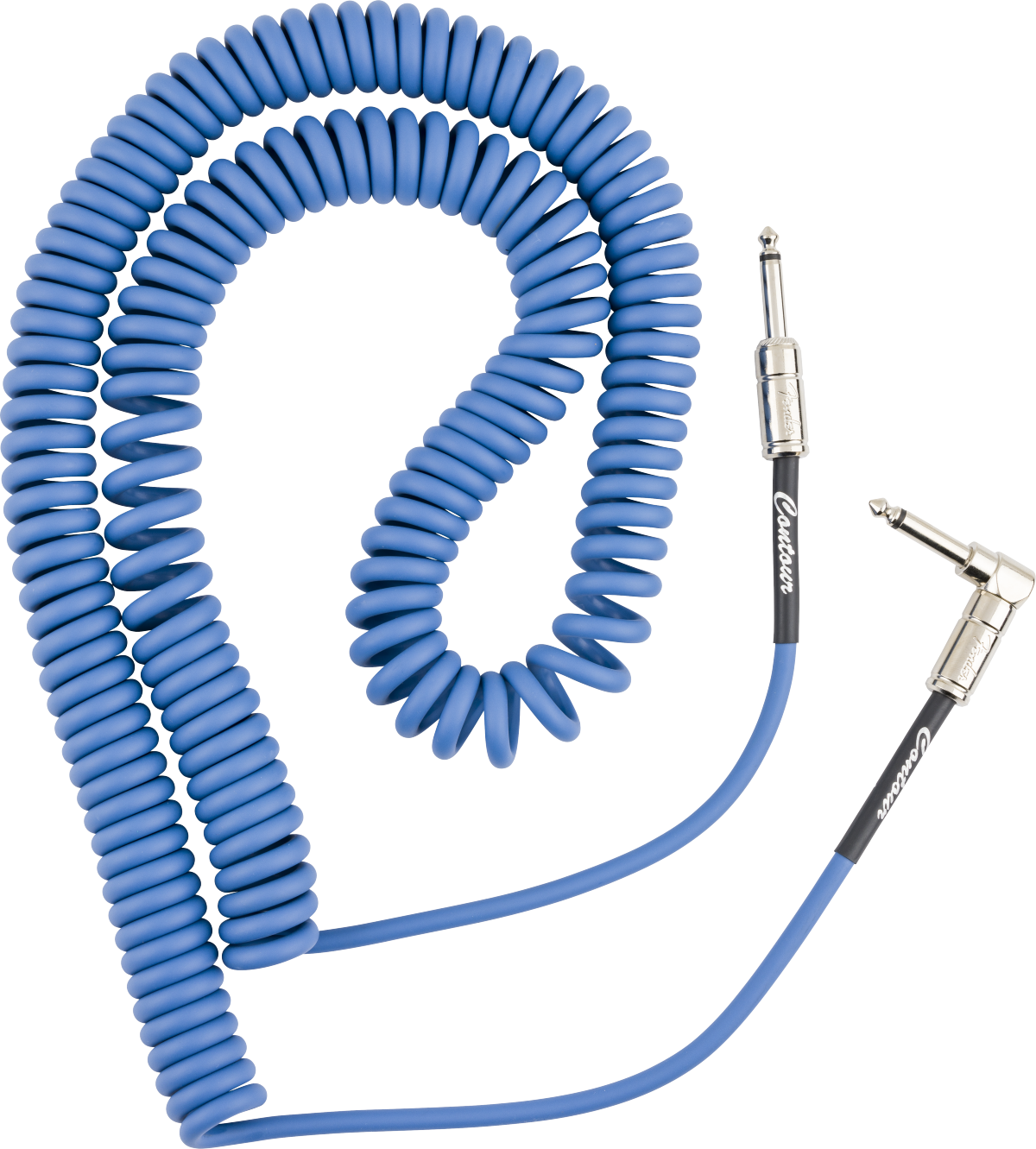 Fender Contour™ 30' Coiled Cable, Lake Placid Blue