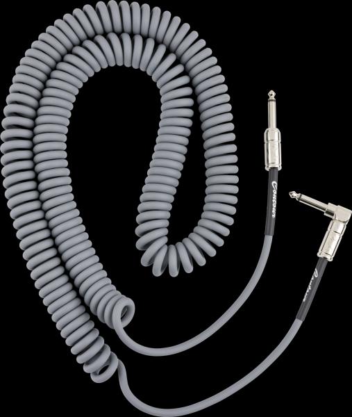 Fender Contour™ 30' Coiled Cable, Inca Silver