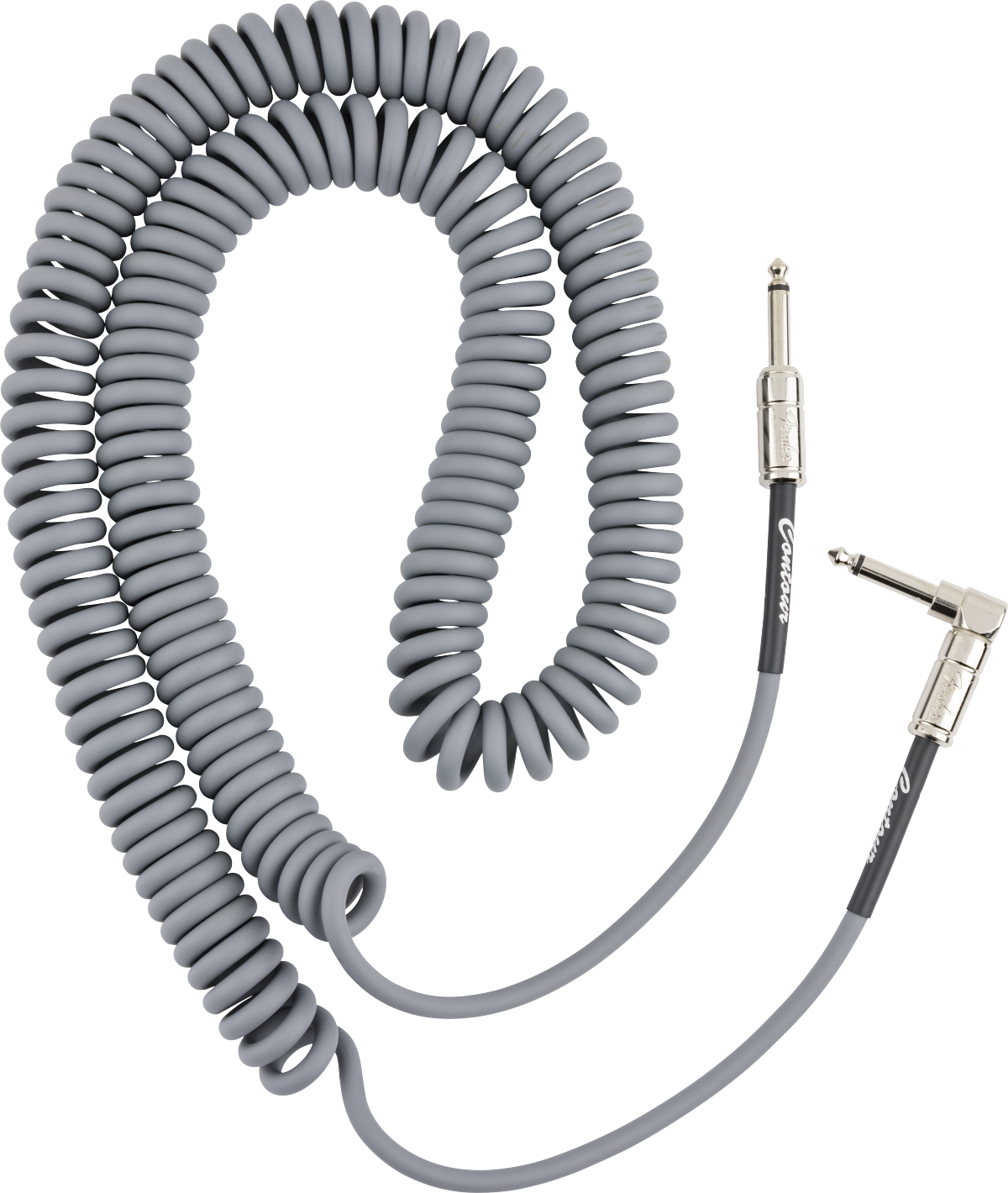 Fender Contour™ 30' Coiled Cable, Inca Silver