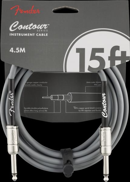 Fender Contour™ Instrument Cable, Inca Silver, 15'