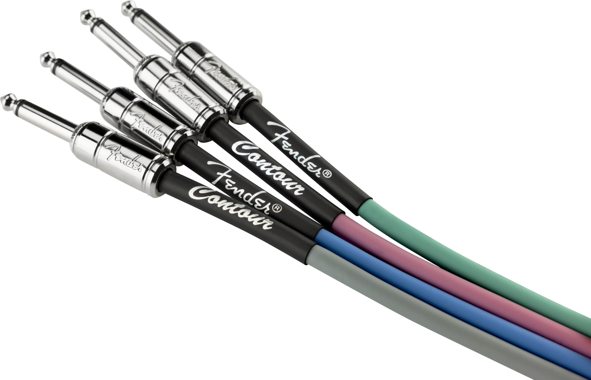 Fender Contour™ Instrument Cable, Inca Silver, 15'