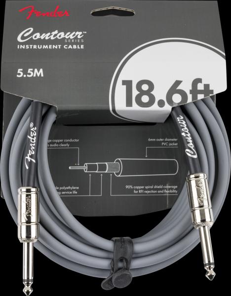 Fender Contour™ Instrument Cable, Inca Silver, 18.6'