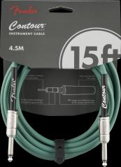 Fender Contour™ Instrument Cable, Sherwood Green, 15'