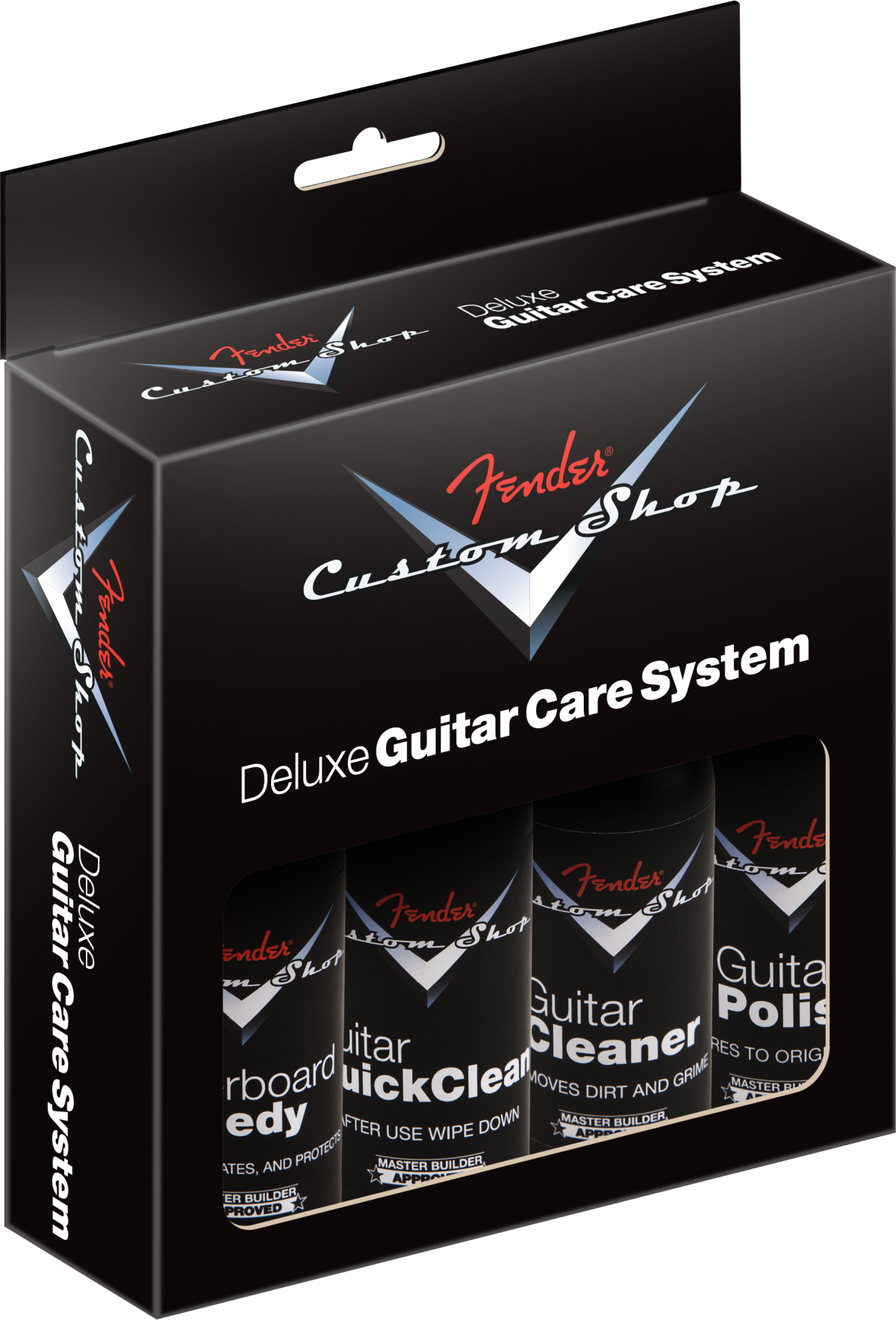 Fender Custom Shop Deluxe Guitar Care System, 4 Pack, Black