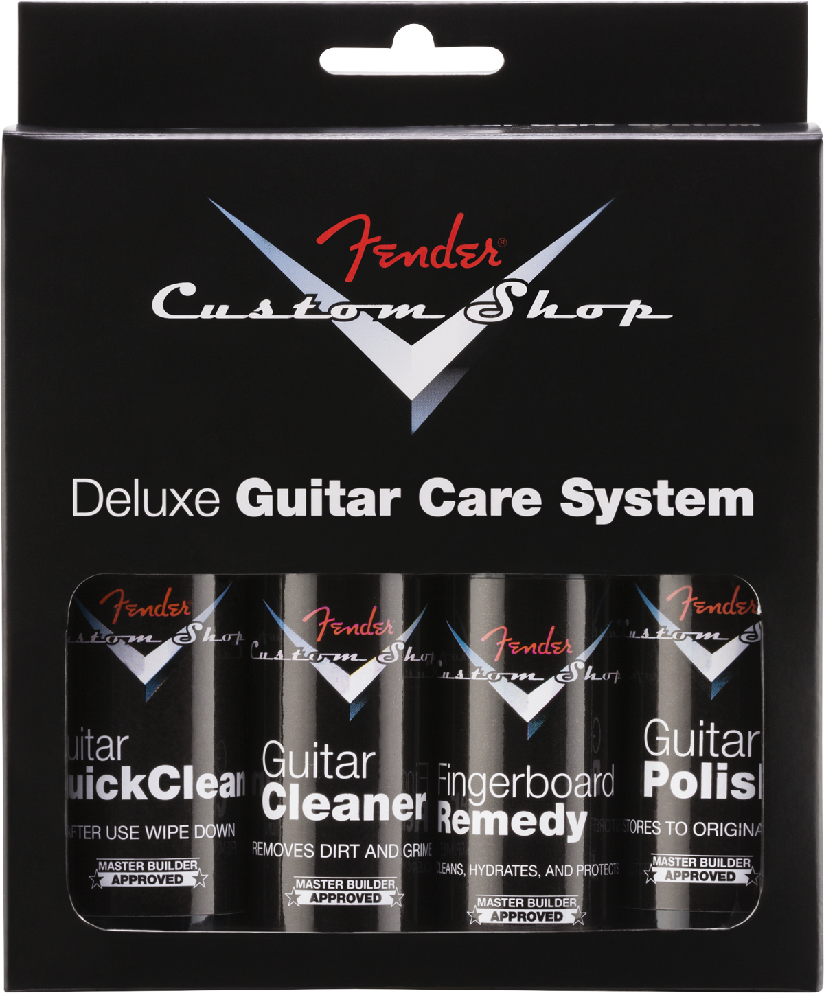 Fender Custom Shop Deluxe Guitar Care System, 4 Pack, Black