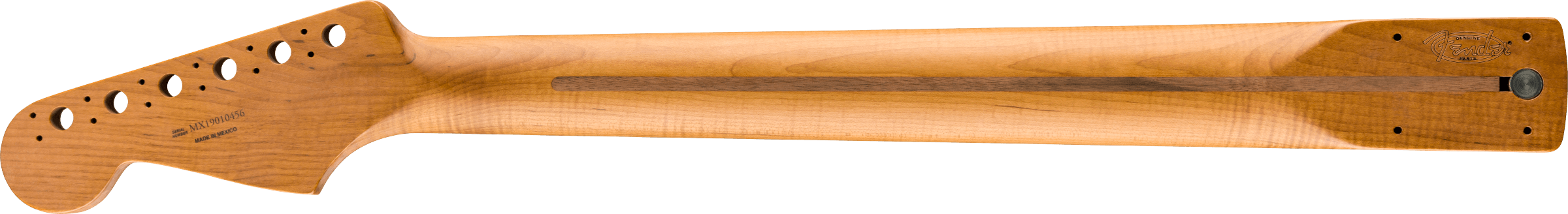 Fender Roasted Maple Stratocaster Neck, 21 Narrow Tall Frets, 9.5", Maple, C Shape