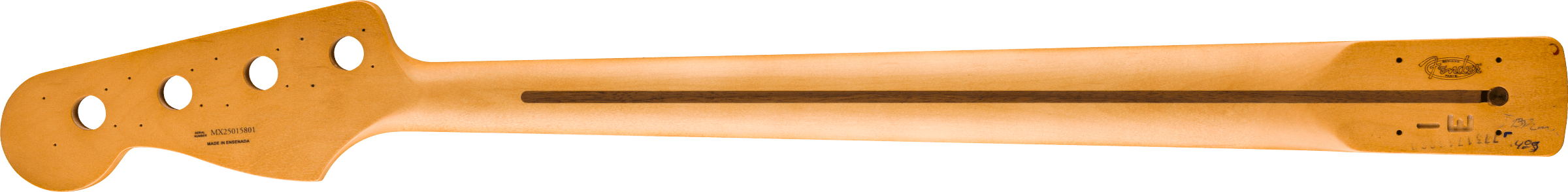 Fender Player II Series Jazz Bass® Neck, 22 Medium Jumbo Frets, Maple, 9.5", Modern "C"