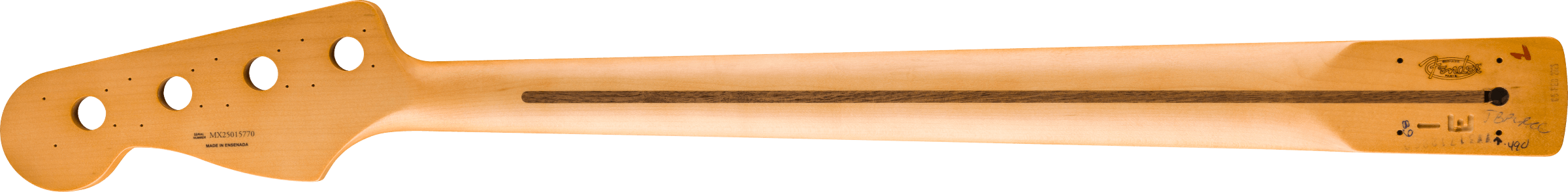 Fender Player II Series Jazz Bass® Neck, 22 Medium Jumbo Frets, Rosewood, 9.5", Modern "C"