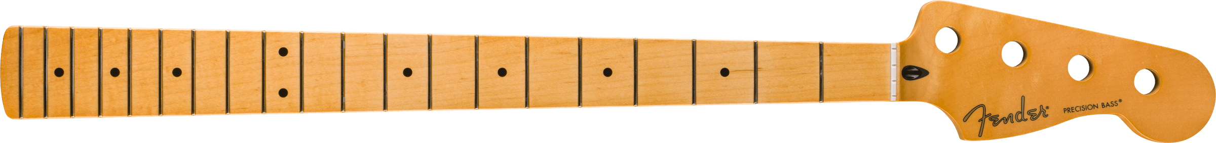 Fender Player II Series Precision Bass® Neck, 22 Medium Jumbo Frets, Maple, 9.5", Modern "C"