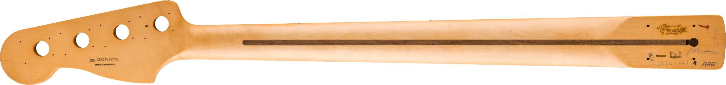 Fender Player II Series Precision Bass® Neck, 22 Medium Jumbo Frets, Maple, 9.5", Modern "C"