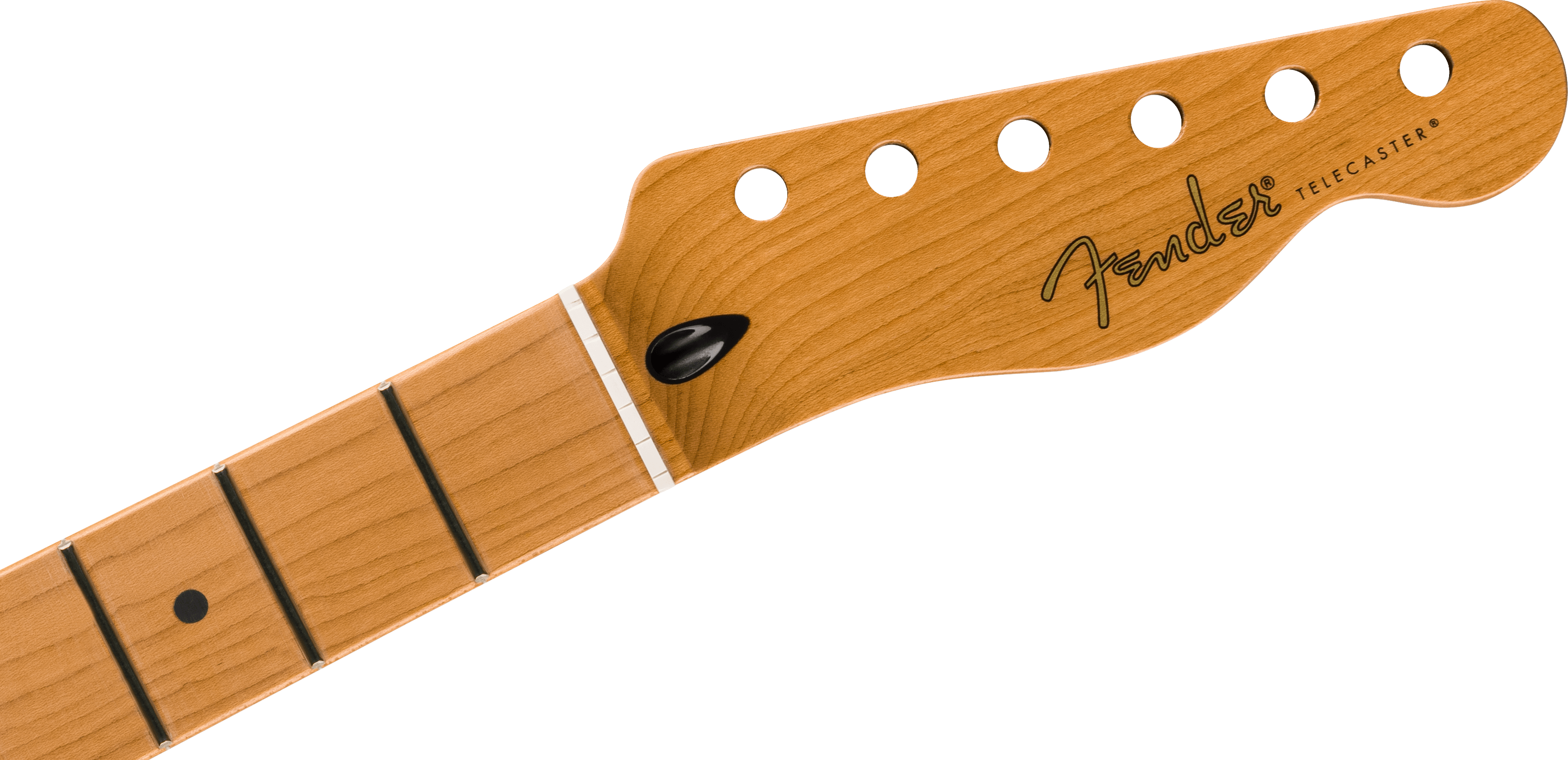 Fender Satin Roasted Maple Telecaster® Neck, 22 Jumbo Frets, 12", Maple, Flat Oval Shape