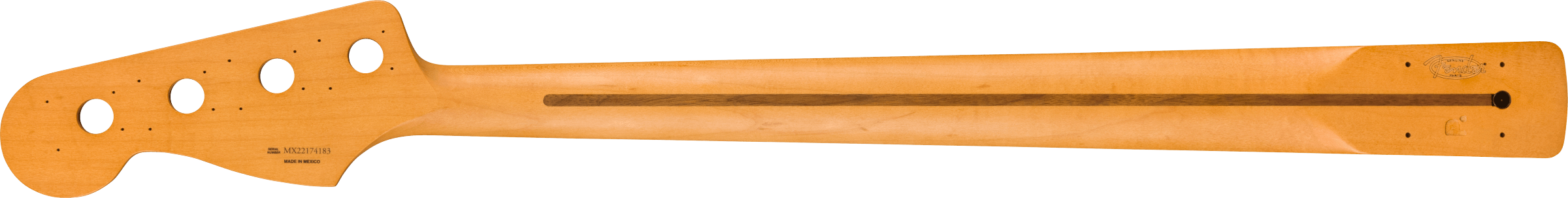 Fender Precision to Jazz Bass Conversion Neck, 20 Med Jumbo Frets, 12" Radius, Pau Ferro