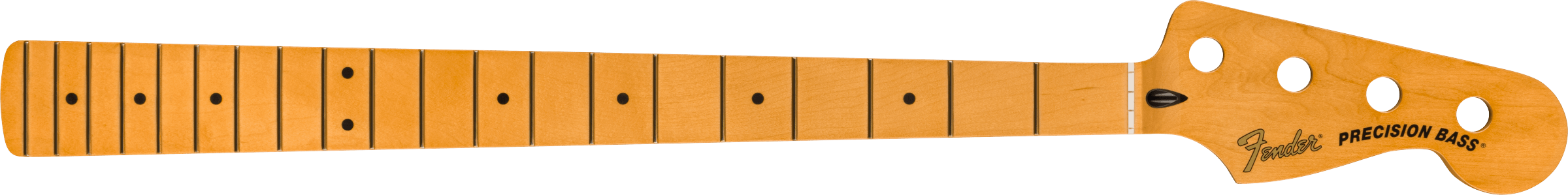 Fender Precision to Jazz Bass Conversion Neck, 20 Med Jumbo Frets, 12" Radius, Maple