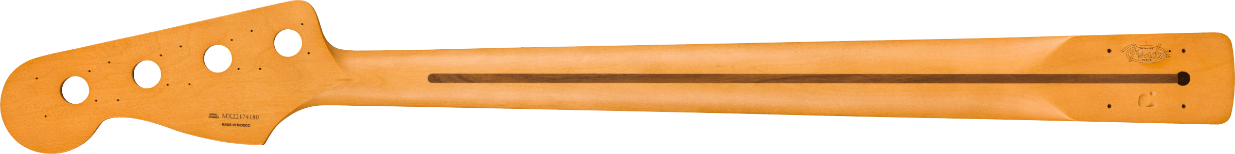 Fender Precision to Jazz Bass Conversion Neck, 20 Med Jumbo Frets, 12" Radius, Maple