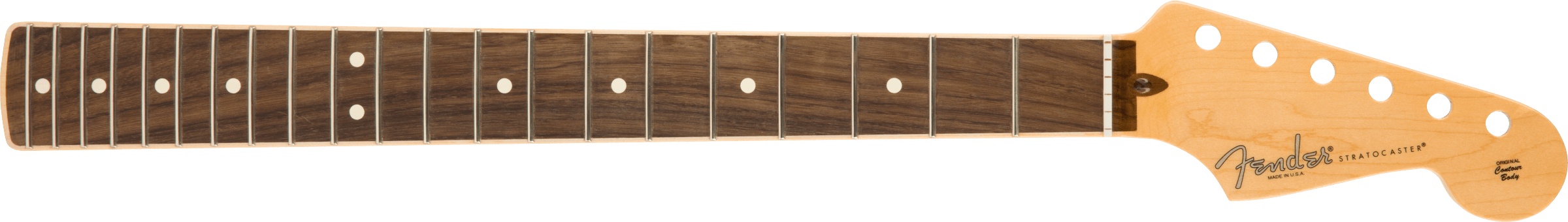 Fender American Channel Bound Stratocaster® Neck, 21 Med Jumbo Frets, Rosewood