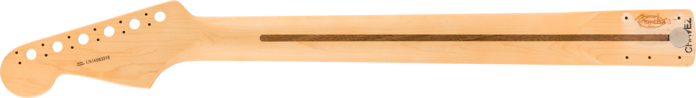 Fender American Channel Bound Stratocaster® Neck, 21 Med Jumbo Frets, Rosewood