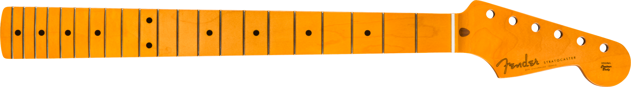 Fender Classic Series '50s Stratocaster® Neck, Lacquer Finish, 21 Vintage Frets, Soft "V" Shape, Maple Fingerboard