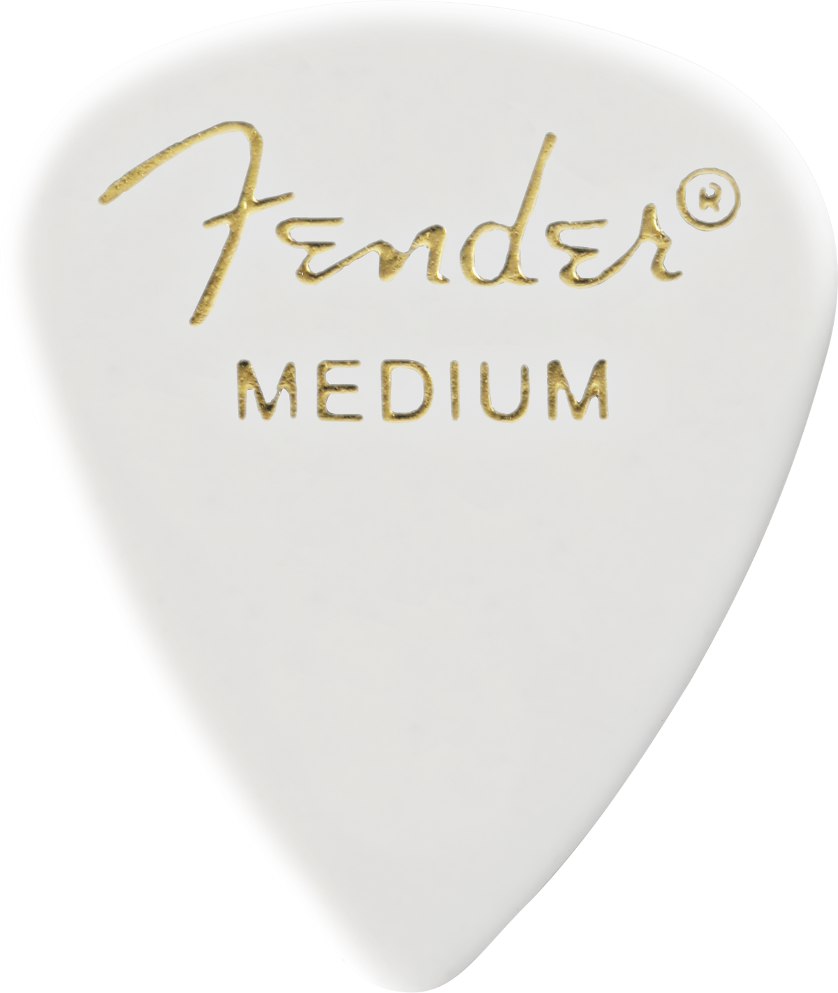 Fender Classic Celluloid, White, 351 Shape, Medium, 12 Count