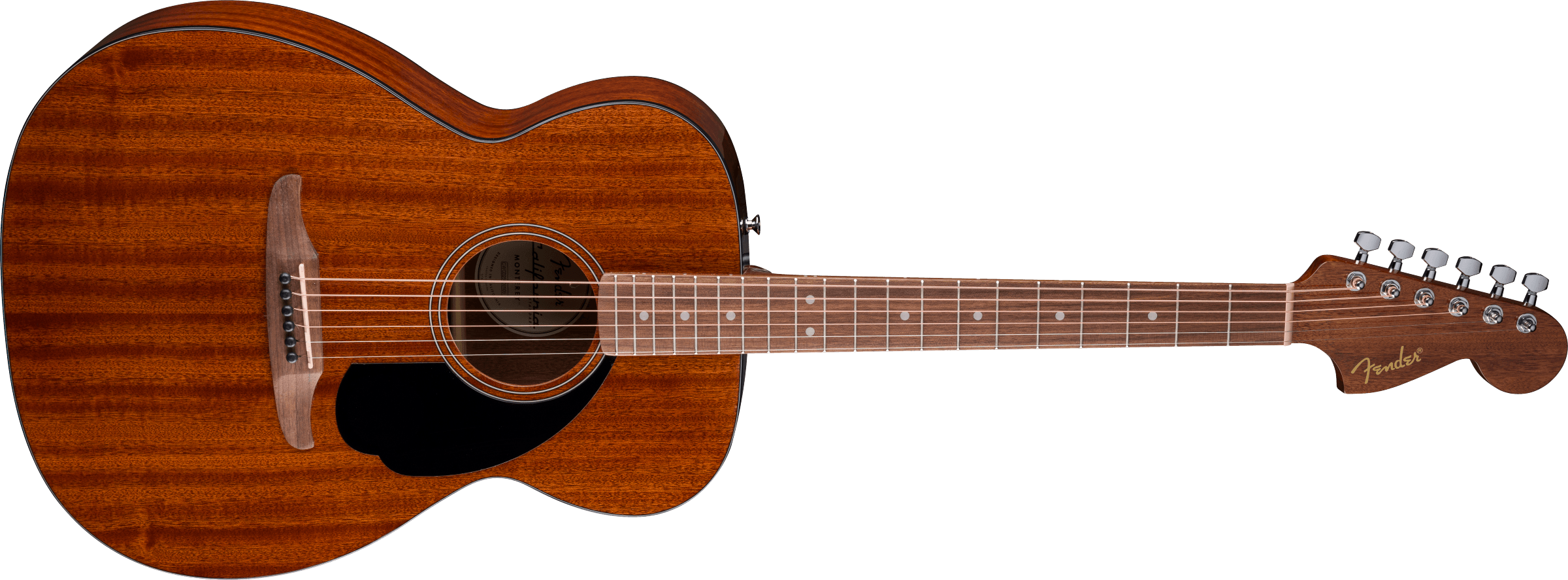Fender California Standard Monterey™, Sapele Top, Black Pickguard, Natural Sapele