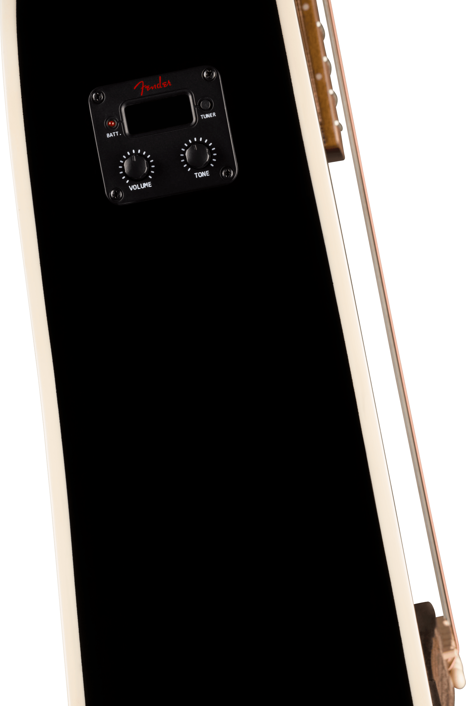 Fender California Standard Redondo™ CE, Spruce Top, Ivory Pickguard, Black