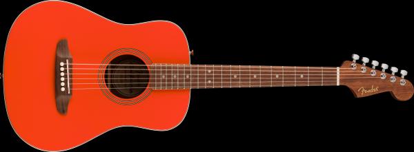 Fender California Standard Redondo™ Mini with Bag, Spruce Top, Fiesta Red