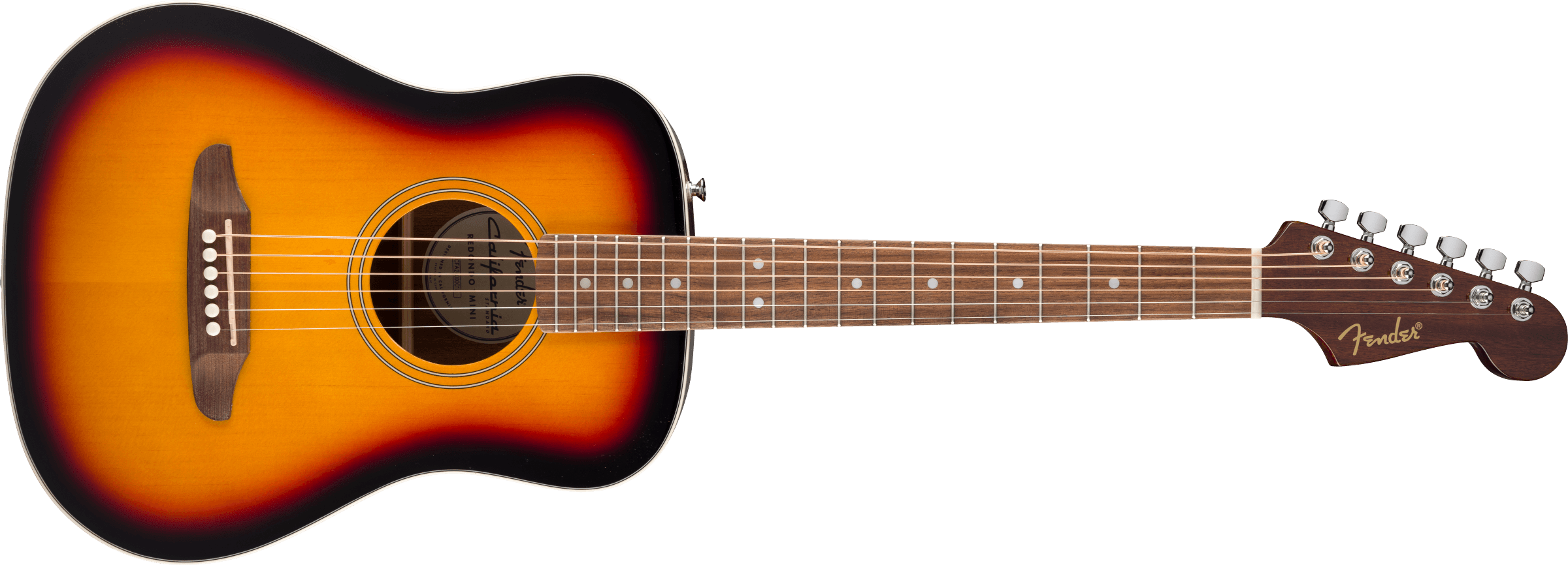 Fender California Standard Redondo™ Mini with Bag, Spruce Top, 3-Color Sunburst