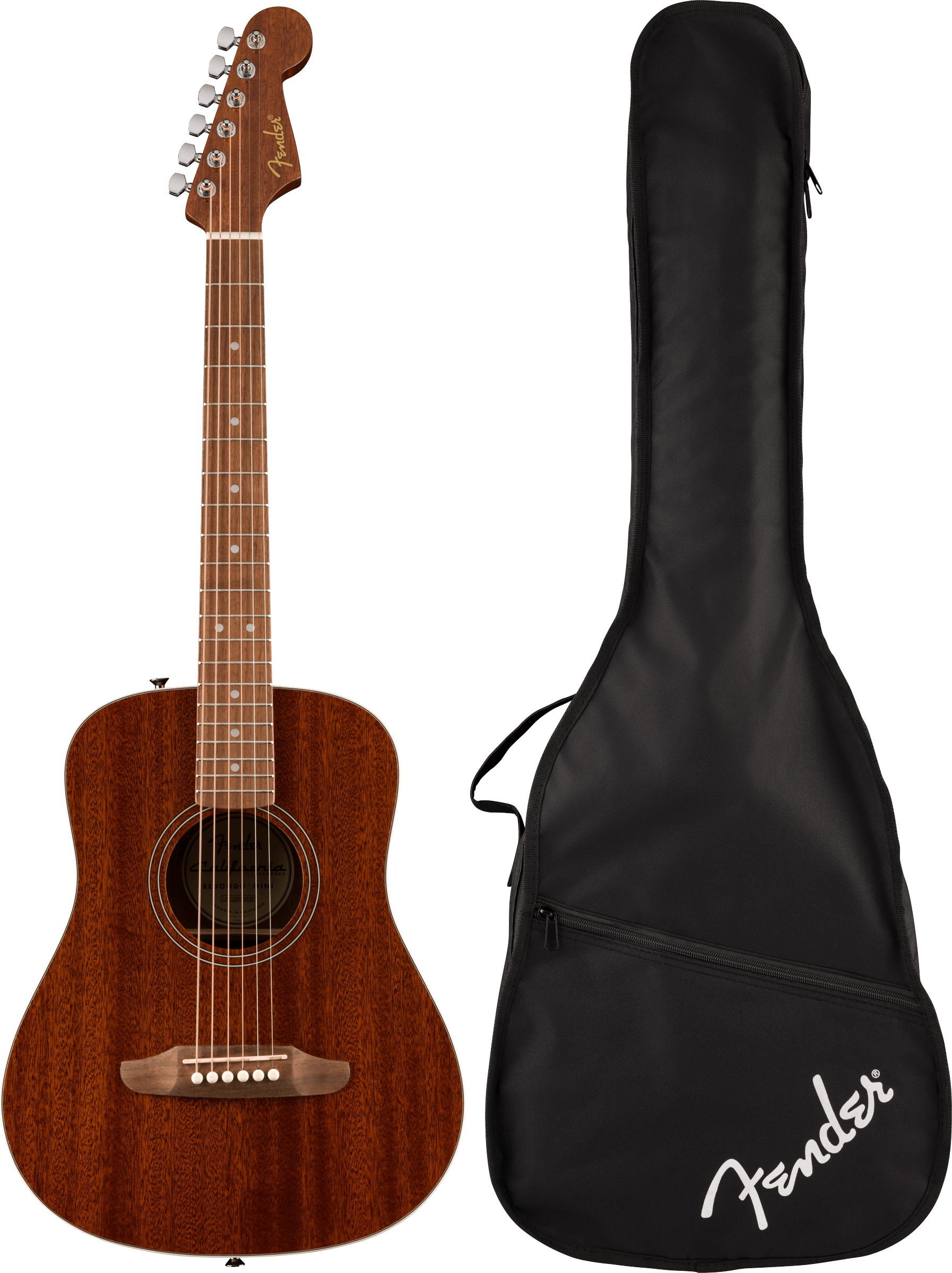 Fender California Standard Redondo™ Mini with Bag, Sapele Top, Natural Sapele