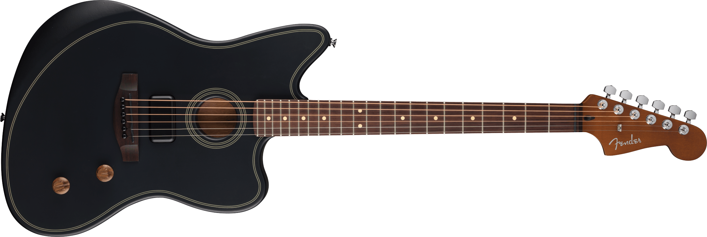 Fender Acoustasonic® Standard Jazzmaster®, Black