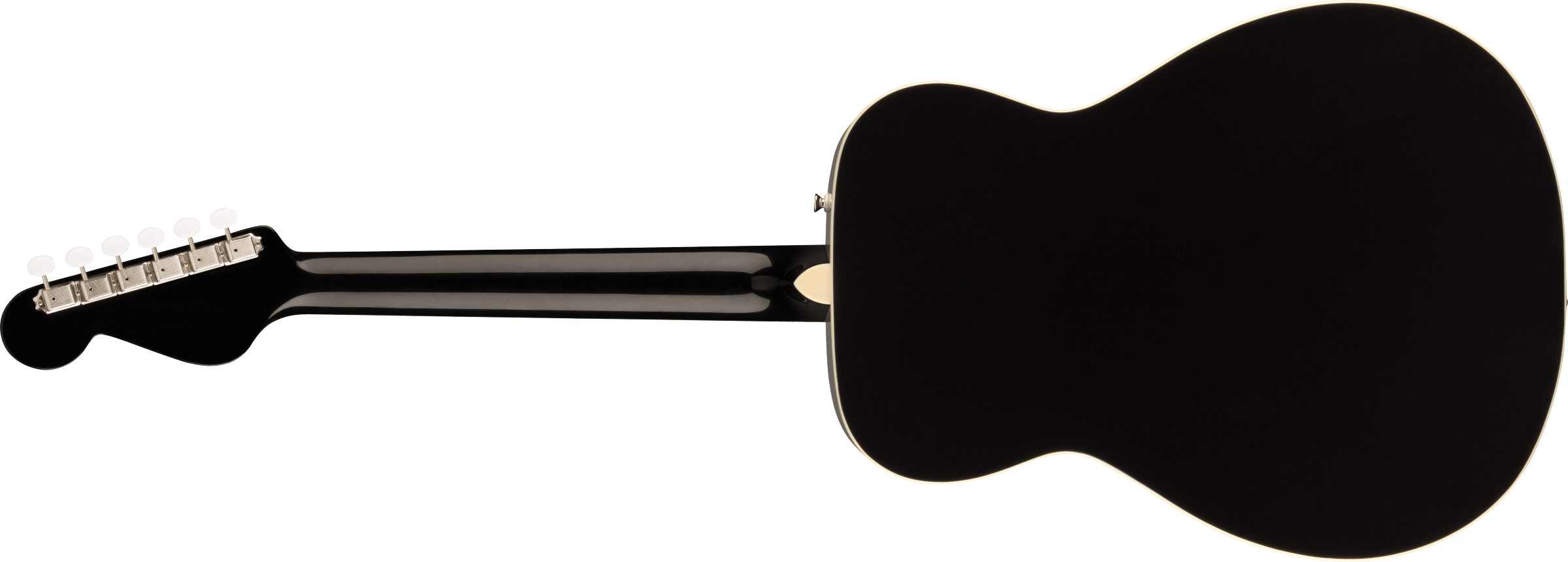 Fender California Vintage Malibu with Case, Gold Pickguard, Matching Headstock, Black