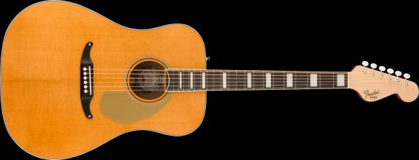 Fender California Vintage King with Case, Gold Pickguard, Aged Natural