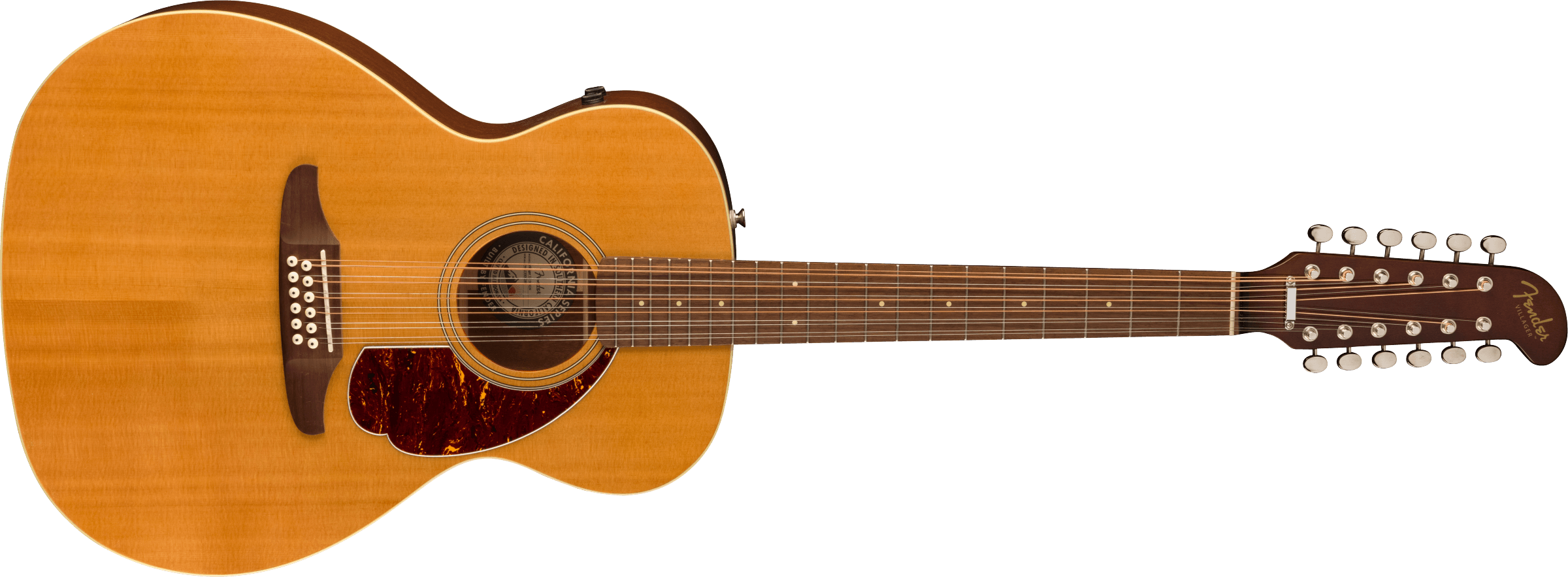 Fender Villager™ 12-String, Walnut Fingerboard, Tortoiseshell Pickguard, Aged Natural