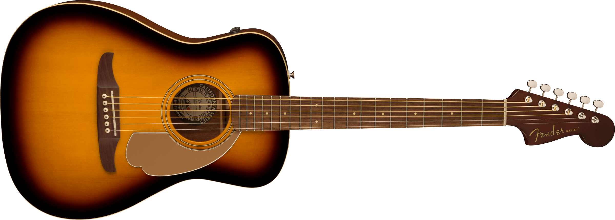 Fender Malibu Player, Walnut Fingerboard, Gold Pickguard, Sunburst