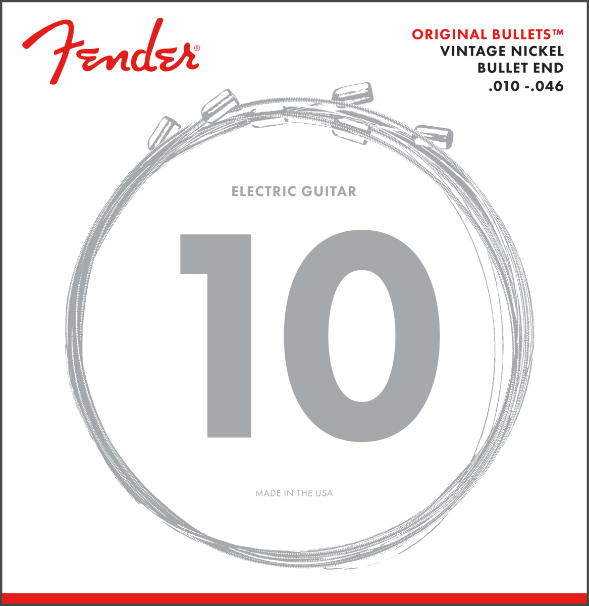 Fender Original Bullet™ 3150R, Pure Nickel, Gauges .010-.046
