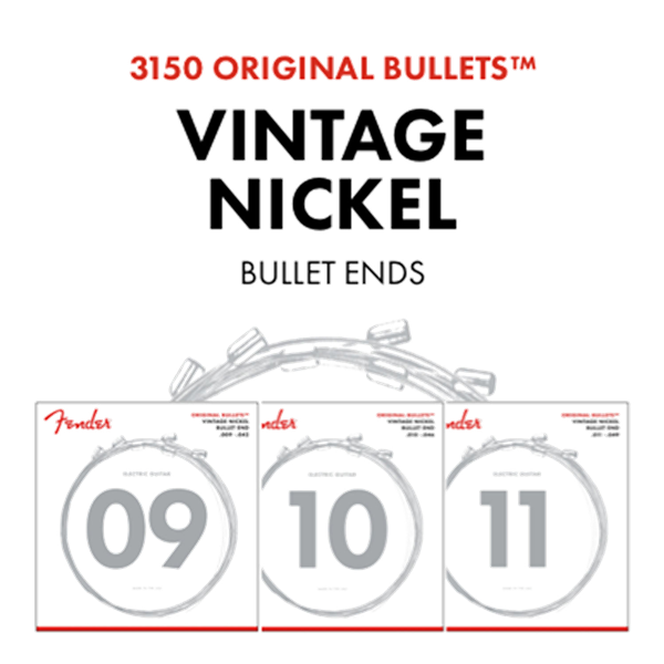 Fender Original Bullet™ 3150L, Pure Nickel, Gauges .009-.042