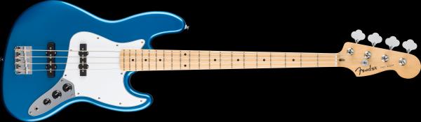 Fender Standard Jazz Bass®, Maple Fingerboard, White Pickguard, Aqua Marine Metallic