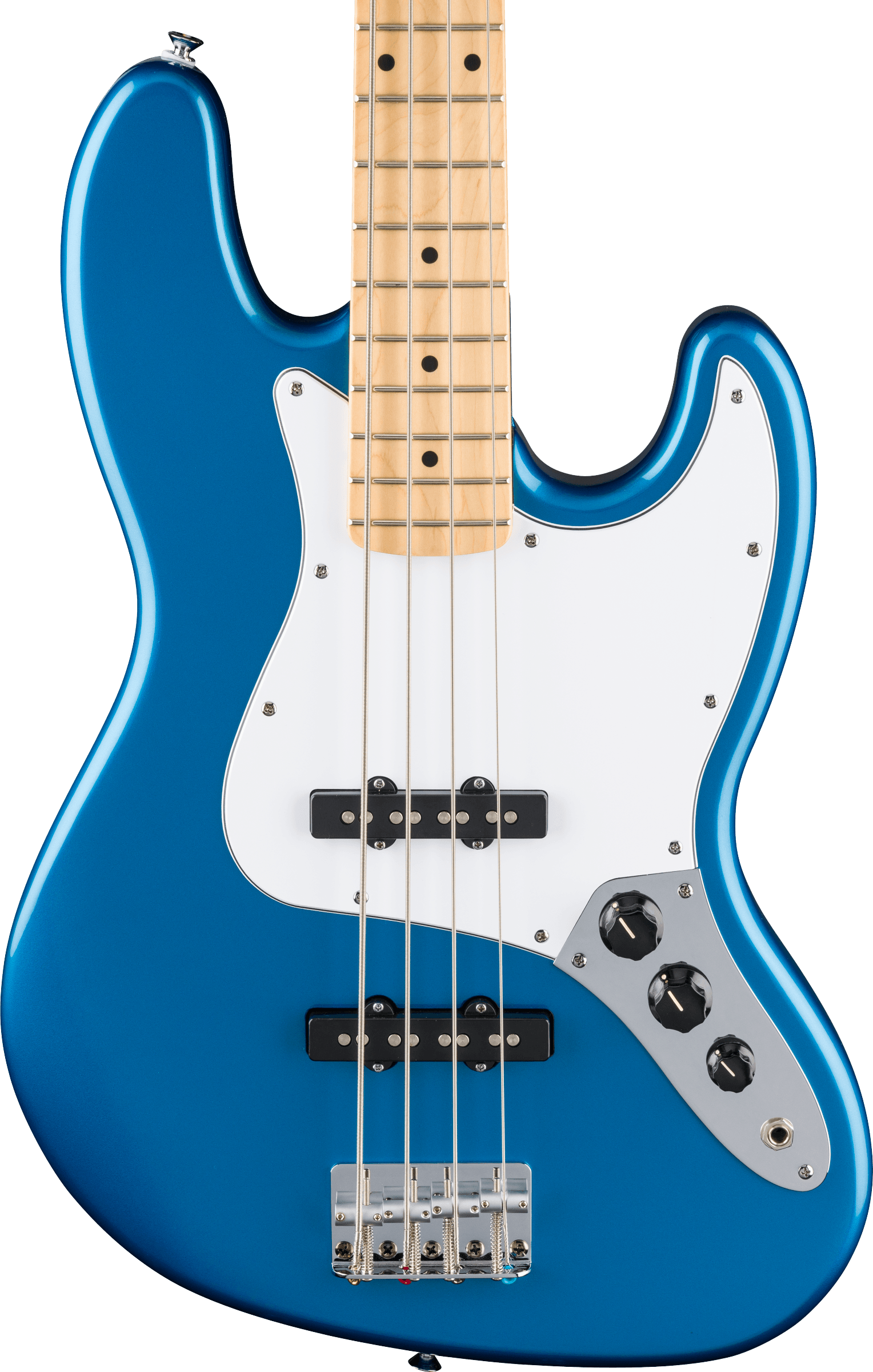 Fender Standard Jazz Bass®, Maple Fingerboard, White Pickguard, Aqua Marine Metallic