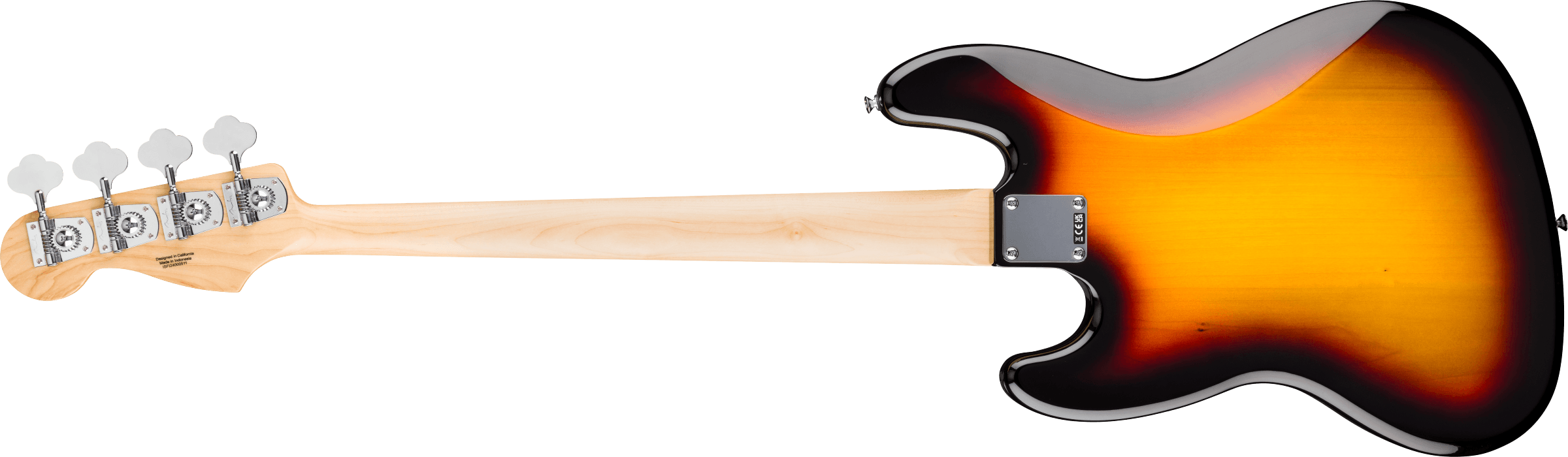 Fender Standard Jazz Bass®, Laurel Fingerboard, White Pickguard, 3-Color Sunburst