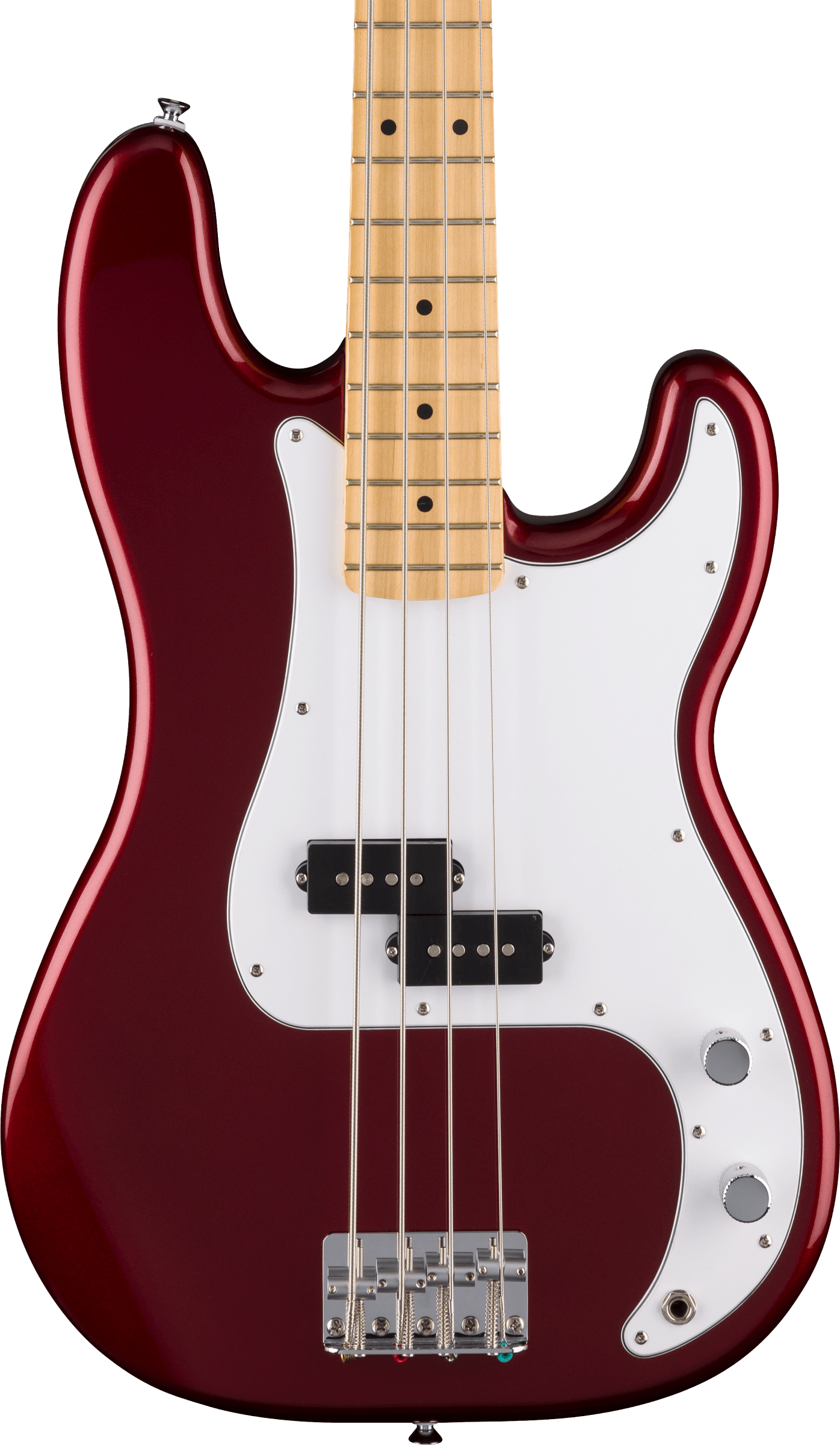 Fender Standard Precision Bass®, Maple Fingerboard, White Pickguard, Candy Cola