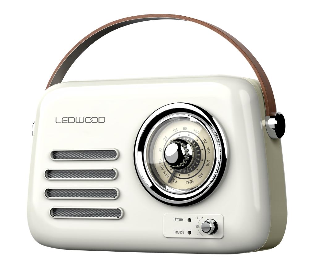 LEDWOOD Diffusore bluetooth retro