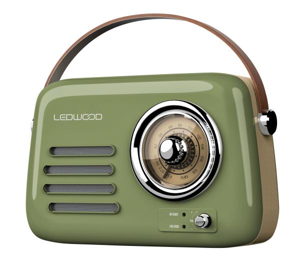 LEDWOOD Diffusore bluetooth retro