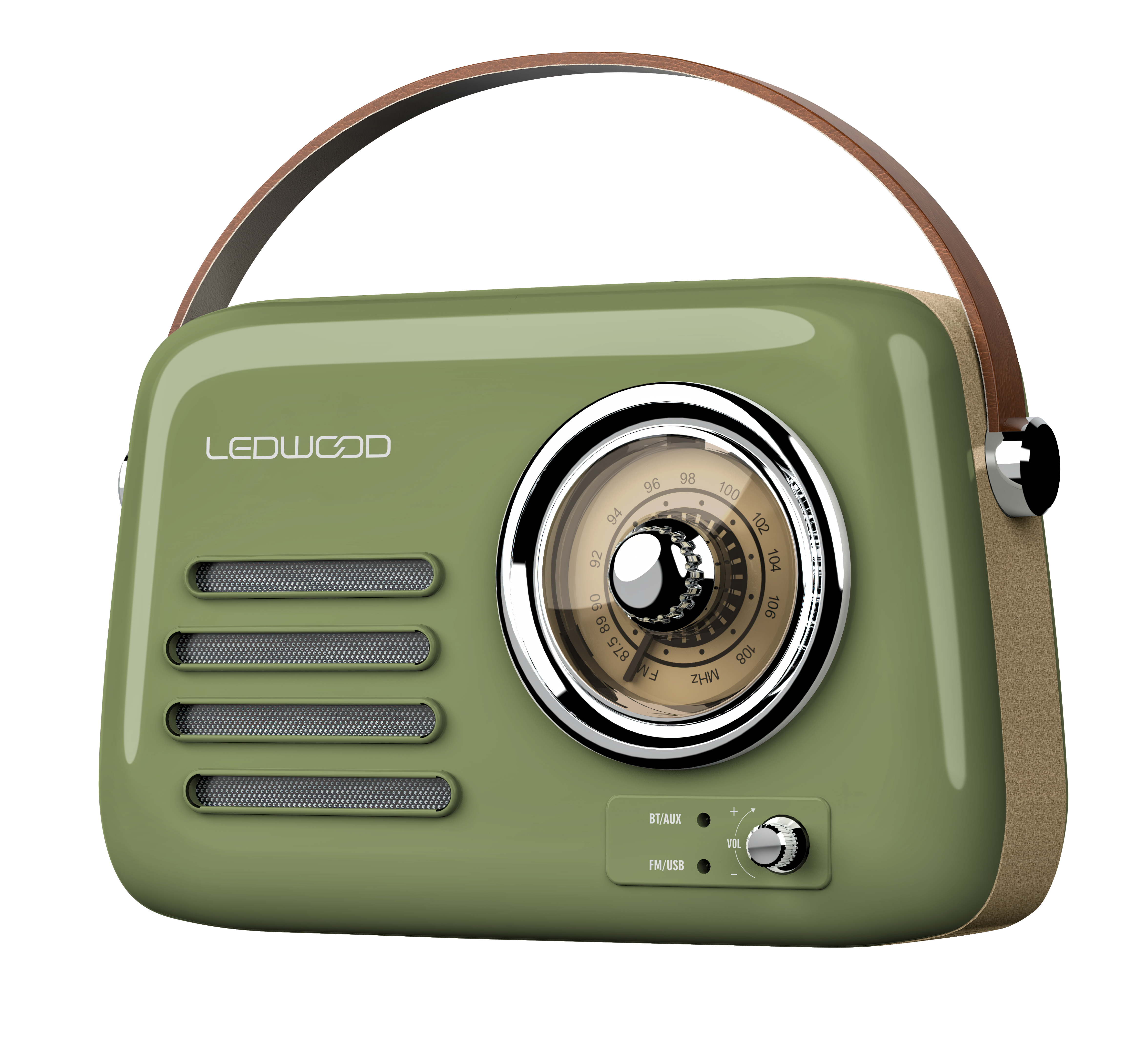 LEDWOOD Diffusore bluetooth retro