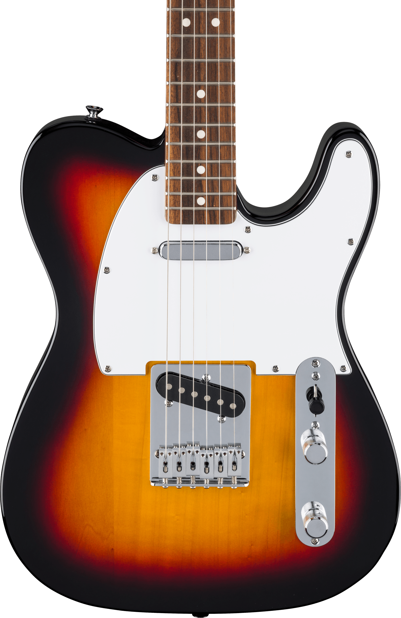 Fender Standard Telecaster®, Laurel Fingerboard, White Pickguard, 3-Color Sunburst