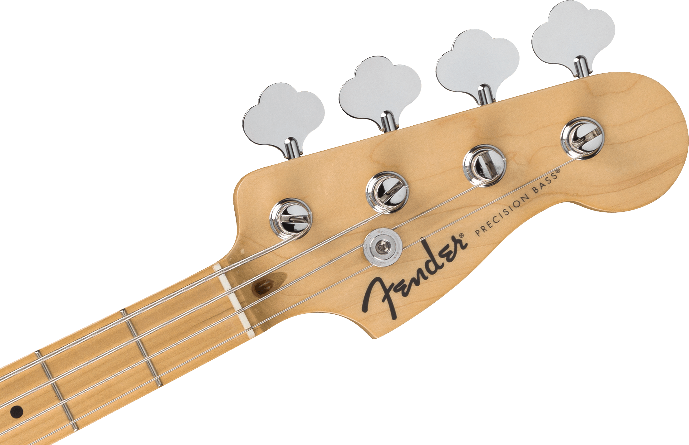 Fender Standard Precision Bass®, Maple Fingerboard, Black Pickguard, Olympic White