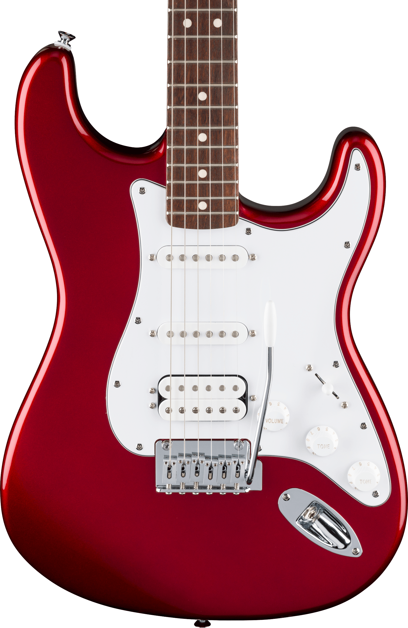 Fender Standard Stratocaster® HSS, Laurel Fingerboard, White Pickguard, Candy Cola