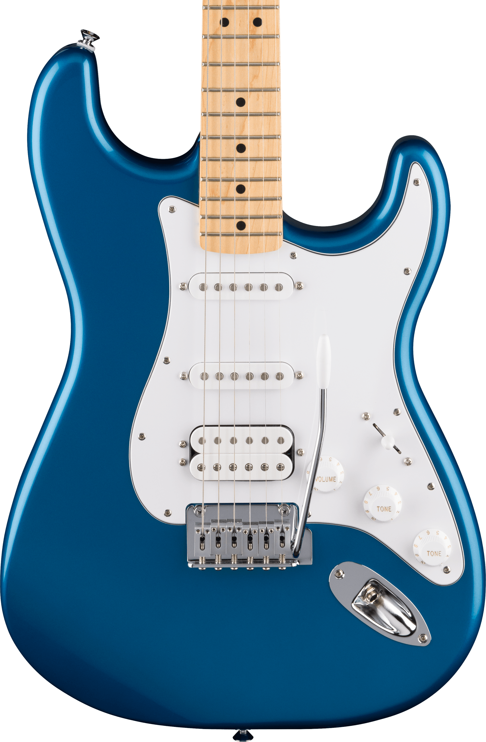 Fender Standard Stratocaster® HSS, Maple Fingerboard, White Pickguard, Aqua Marine Metallic