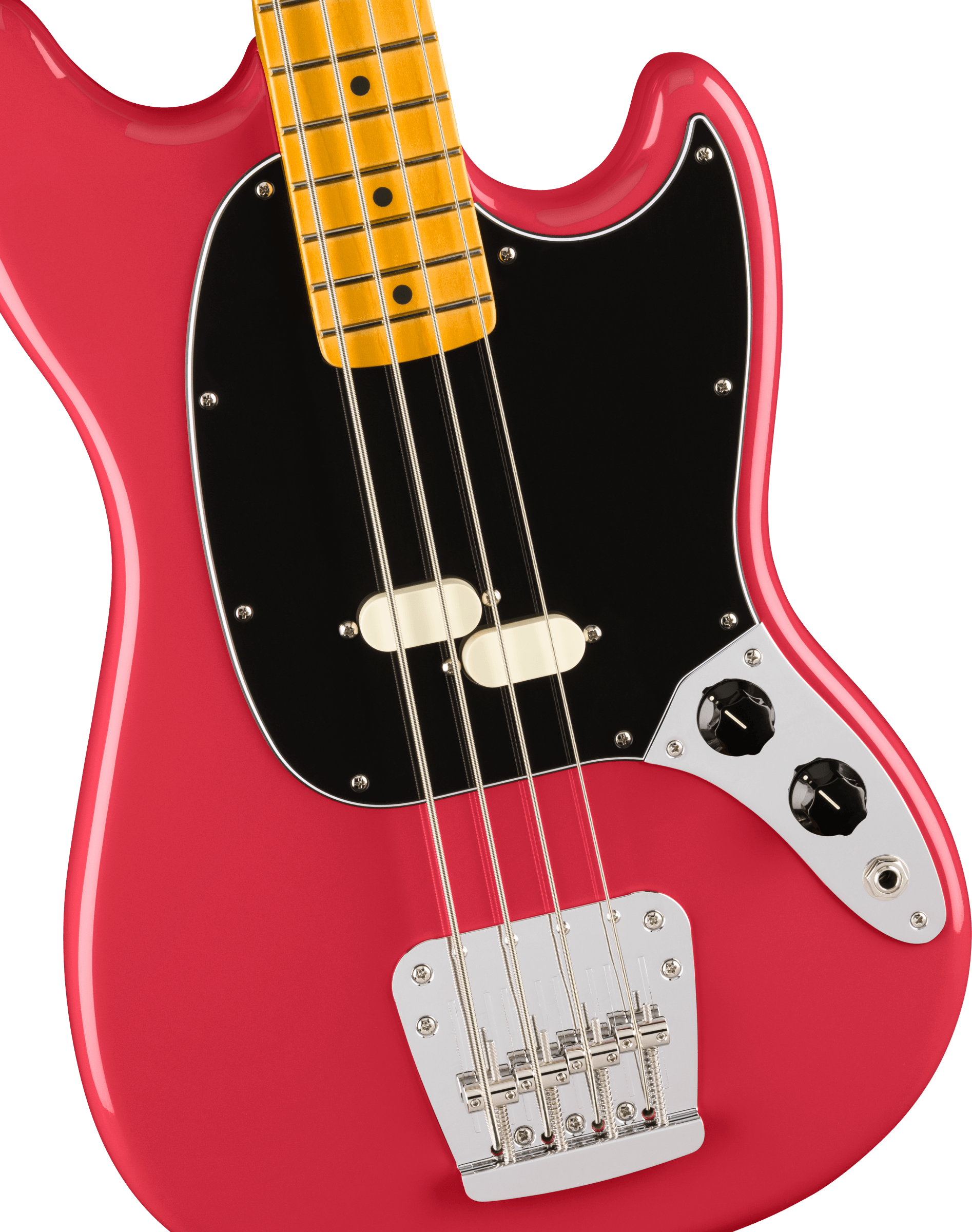Fender American Professional Classic Mustang Bass®, Maple Fingerboard, Faded Dakota Red