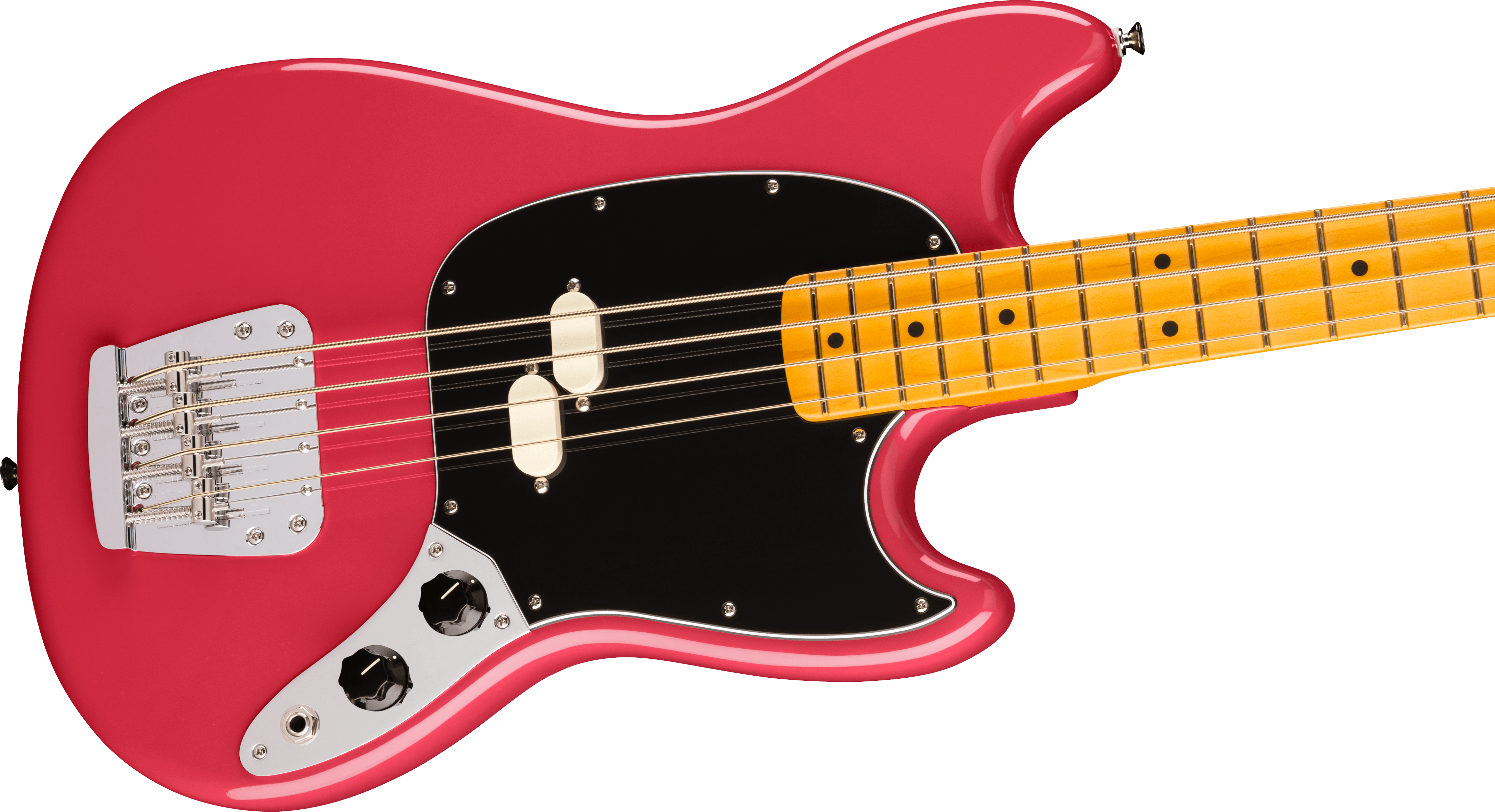 Fender American Professional Classic Mustang Bass®, Maple Fingerboard, Faded Dakota Red