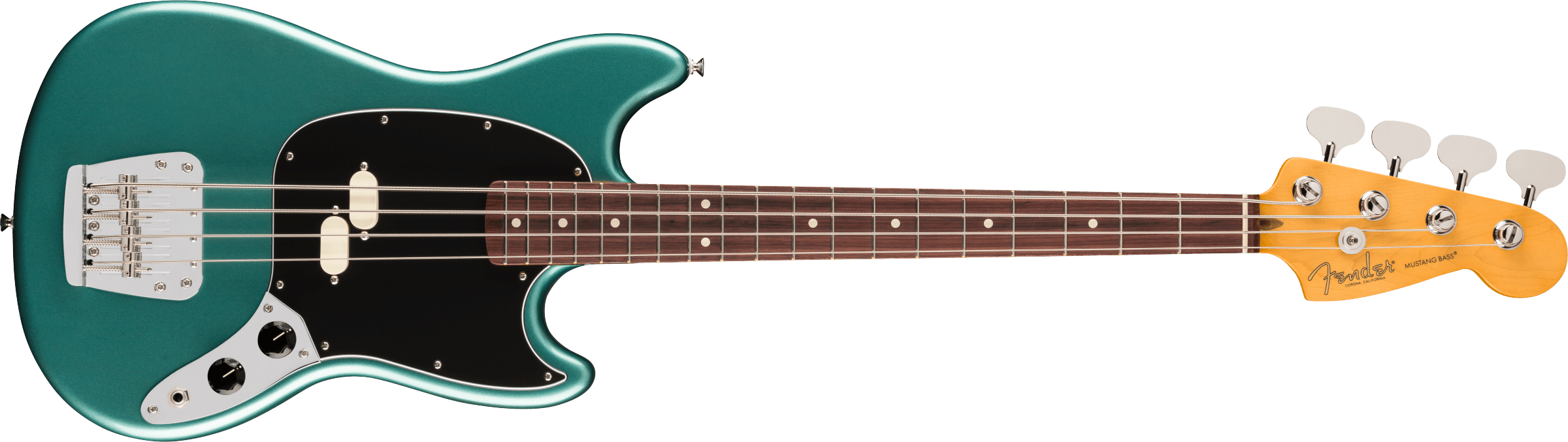 Fender American Professional Classic Mustang Bass®, Rosewood Fingerboard, Faded Sherwood Green Metallic