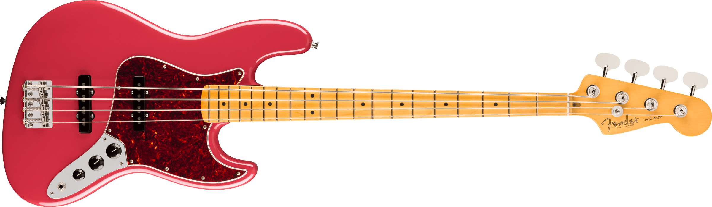 Fender American Professional Classic Jazz Bass®, Maple Fingerboard, Faded Dakota Red